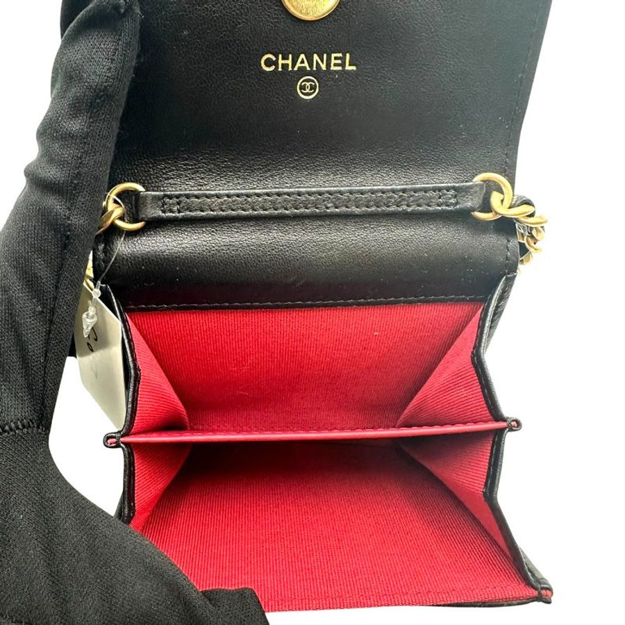 【美收精品】CHANEL 黑色19系列鍊條包 C-822【隔月月中將轉賣至日本 上架期限30天】-8