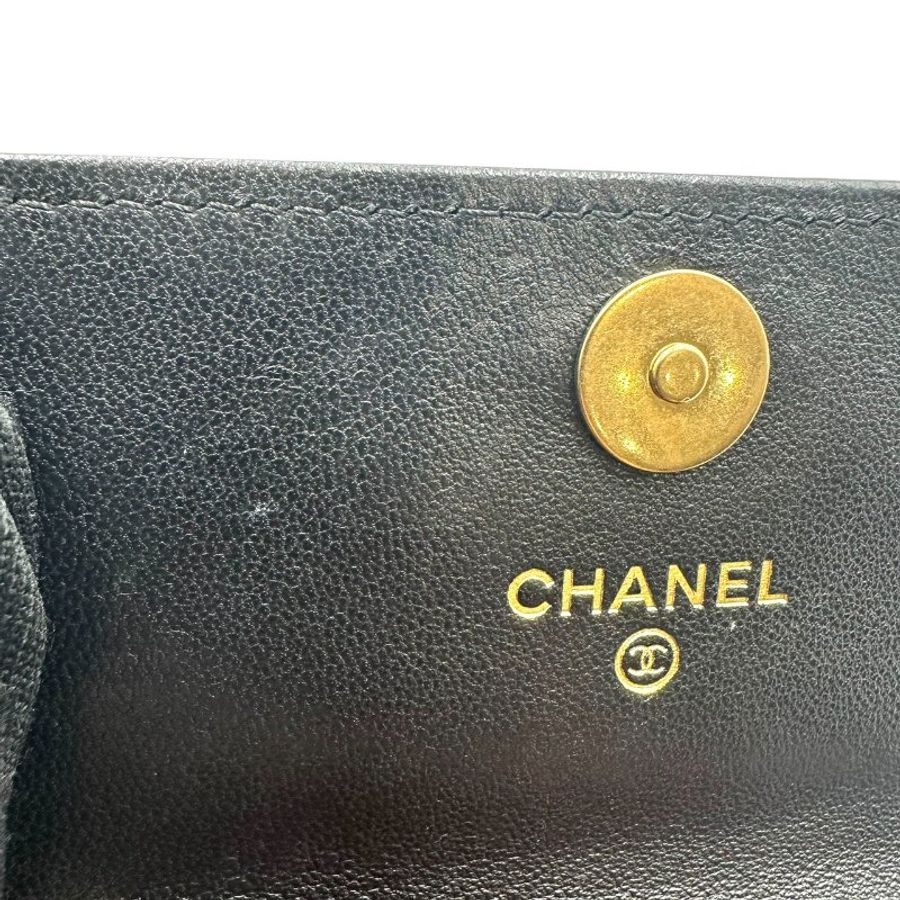 【美收精品】CHANEL 黑色19系列鍊條包 C-822【隔月月中將轉賣至日本 上架期限30天】-11