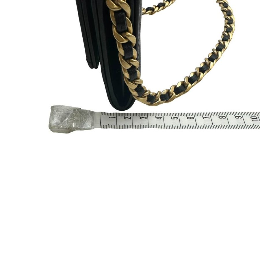 【美收精品】CHANEL 黑色19系列鍊條包 C-822【隔月月中將轉賣至日本 上架期限30天】-17