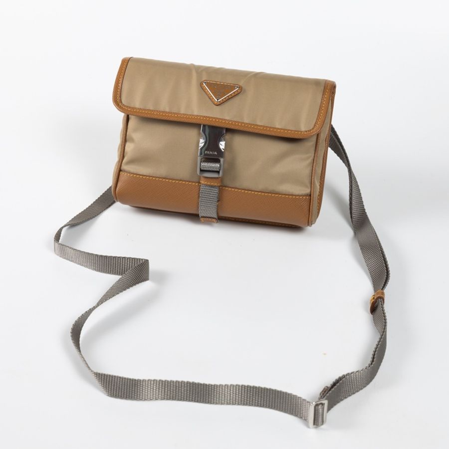 全新PRADA Re-Nylon Crossbody拼接斜背小包-1
