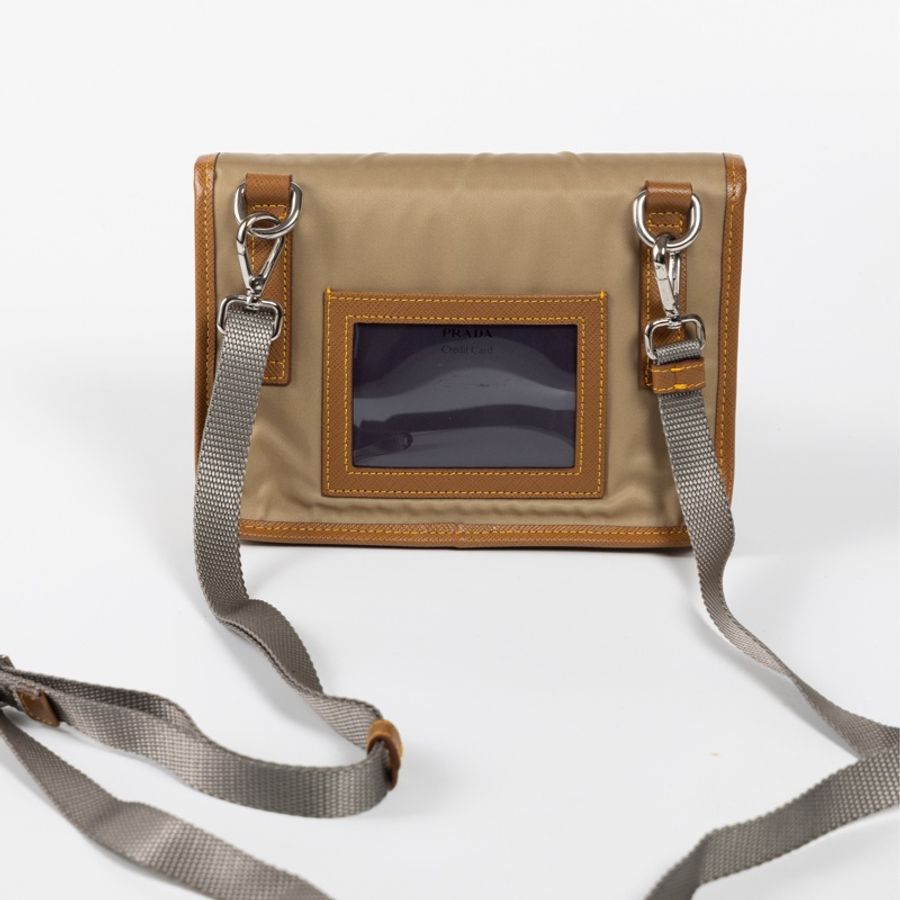全新PRADA Re-Nylon Crossbody拼接斜背小包-4