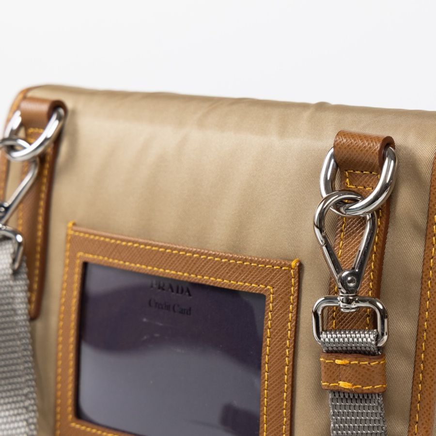 全新PRADA Re-Nylon Crossbody拼接斜背小包-5