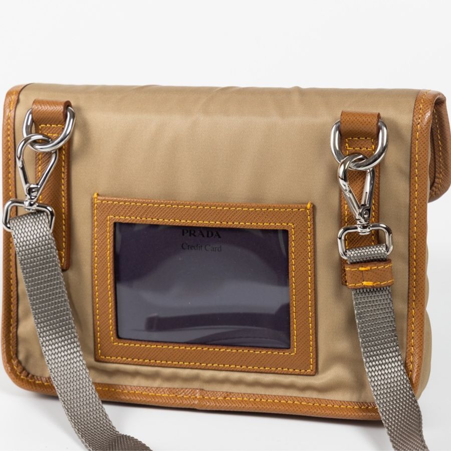 全新PRADA Re-Nylon Crossbody拼接斜背小包-6