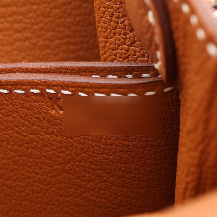 HERMES 愛馬仕 Mini Roulis 肩背包 金棕色 Evercolor牛皮 K刻 銀扣 H070510CK-5
