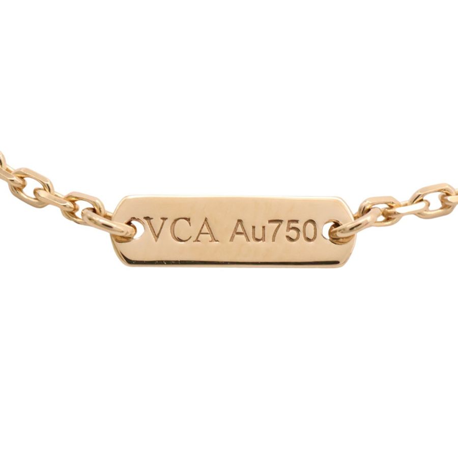 Van Cleef & Arpels 梵克雅寶 Vintage Alhambra 項鍊 18K黃金 紅玉髓 VCARD38500-3