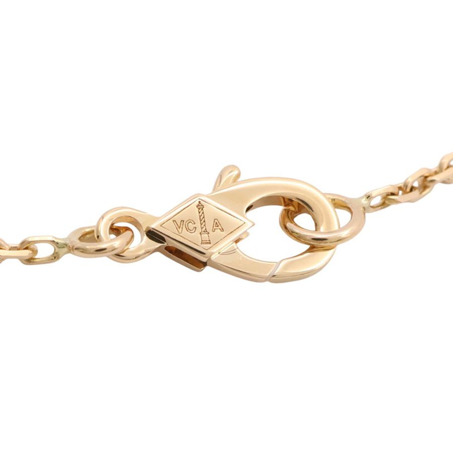 Van Cleef & Arpels 梵克雅寶 Vintage Alhambra 項鍊 18K黃金 紅玉髓 VCARD38500-4