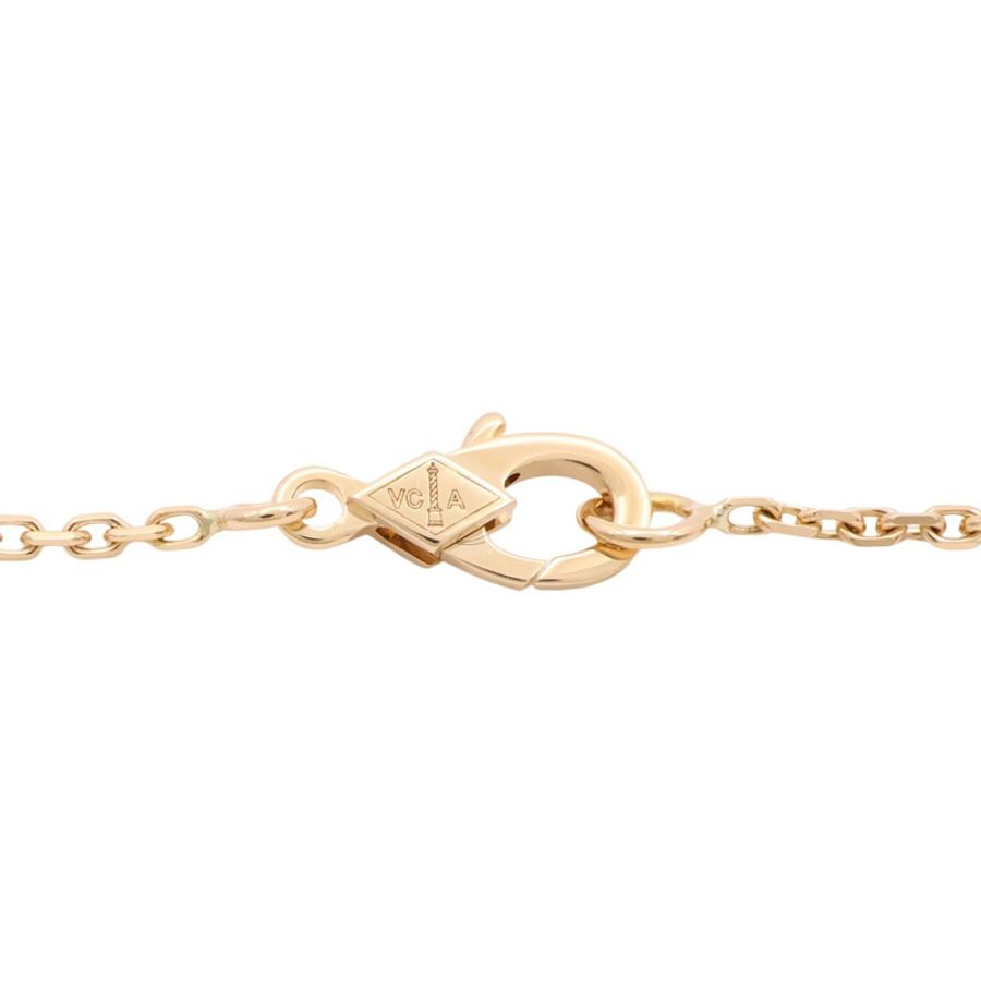 Van Cleef & Arpels 梵克雅寶 Vintage Alhambra 項鍊 18K黃金 紅玉髓 VCARD38500-6