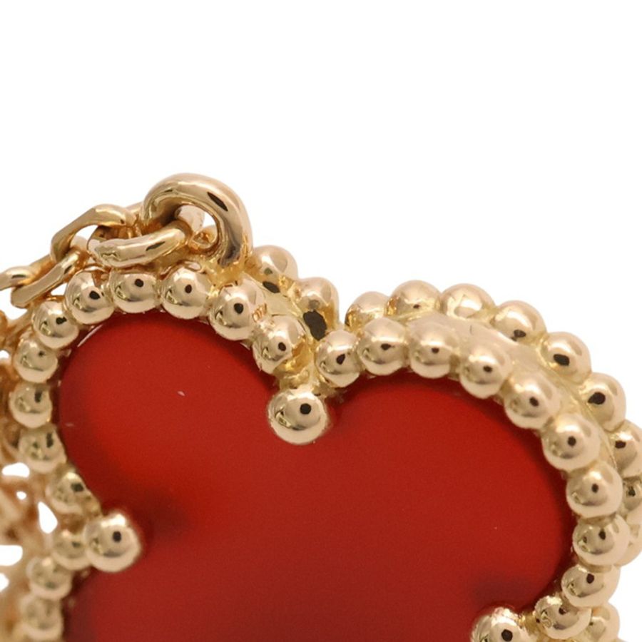 Van Cleef & Arpels 梵克雅寶 Vintage Alhambra 項鍊 18K黃金 紅玉髓 VCARD38500-9