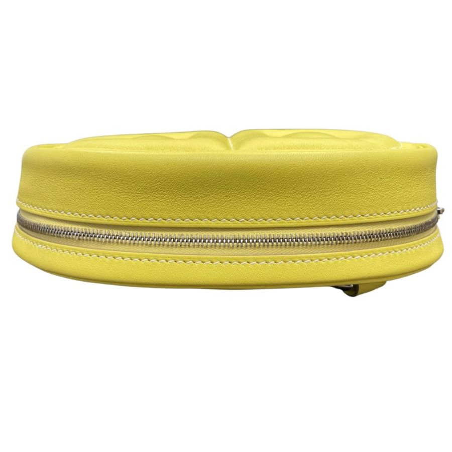 HERMES 愛馬仕 In-the-Loop belt bag 豬鼻腰包 H080211CK 檸檬黃 小牛皮 銀釦-3
