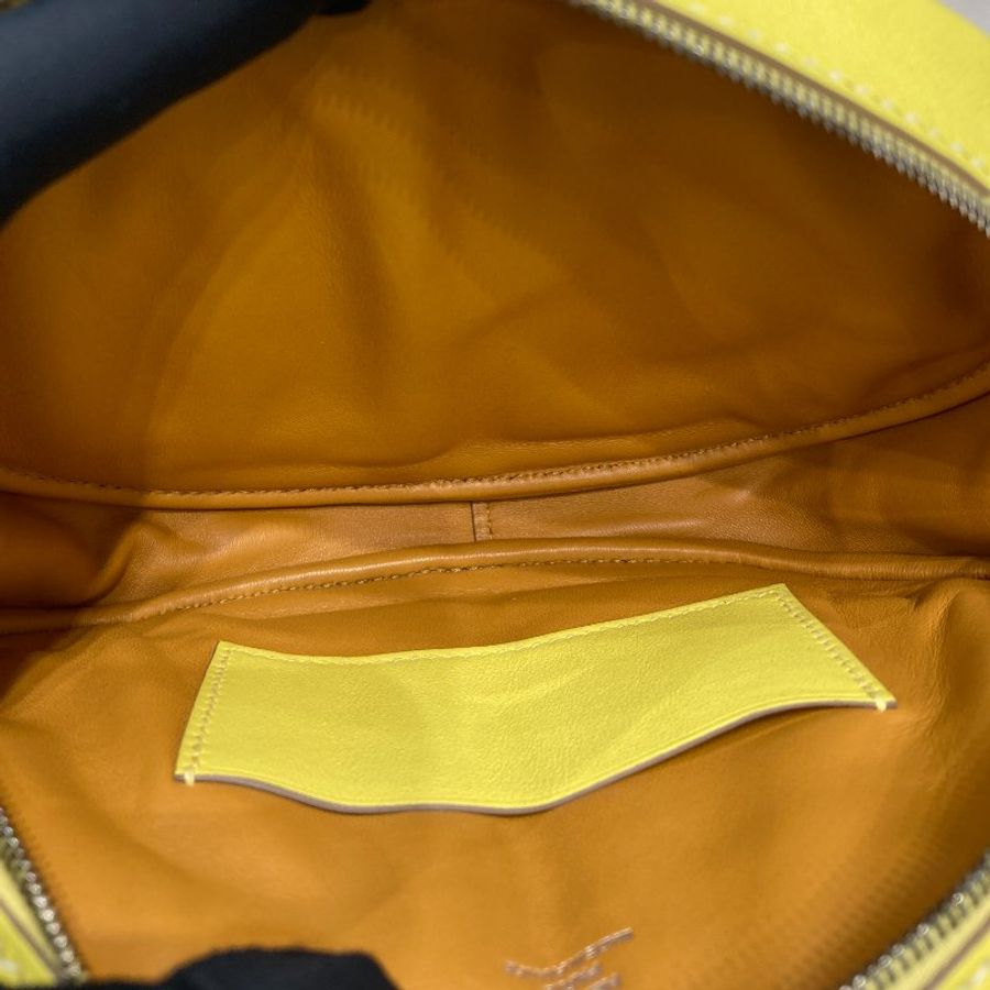 HERMES 愛馬仕 In-the-Loop belt bag 豬鼻腰包 H080211CK 檸檬黃 小牛皮 銀釦-7