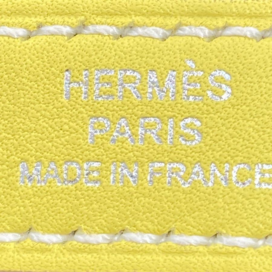 HERMES 愛馬仕 In-the-Loop belt bag 豬鼻腰包 H080211CK 檸檬黃 小牛皮 銀釦-9
