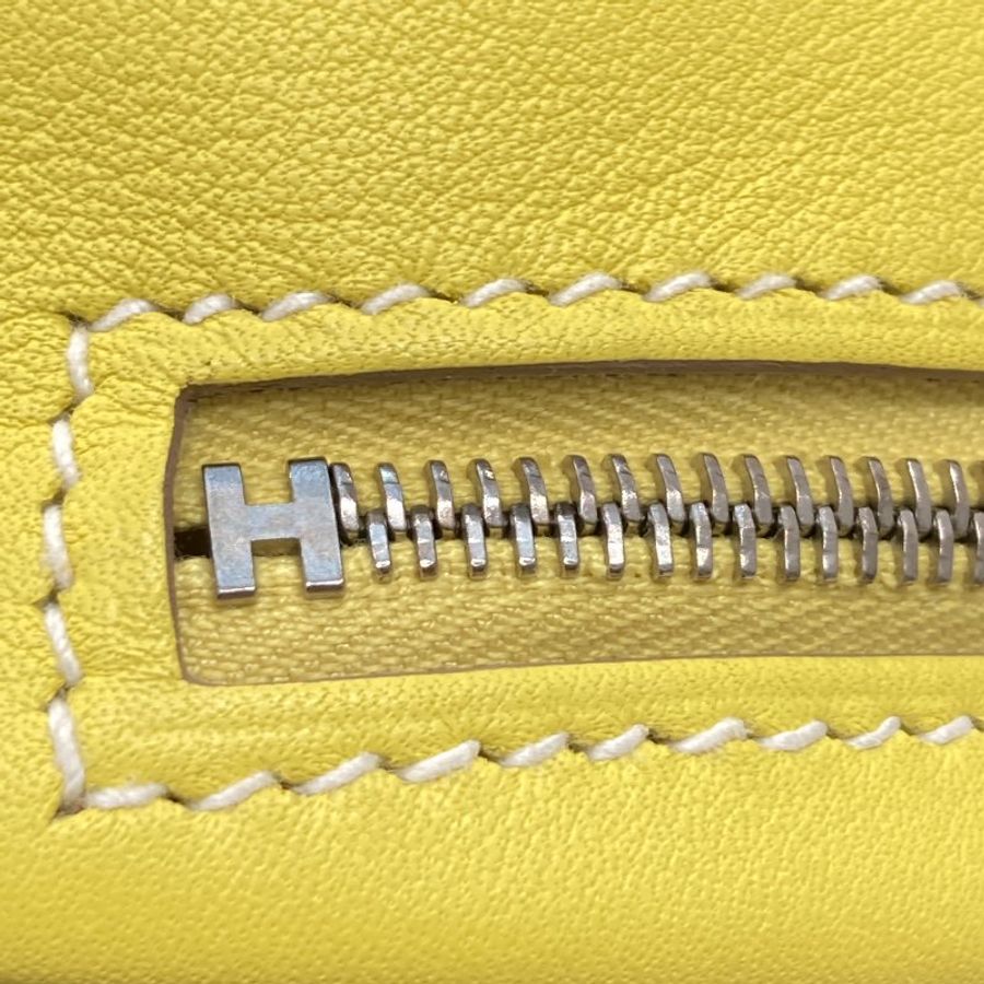 HERMES 愛馬仕 In-the-Loop belt bag 豬鼻腰包 H080211CK 檸檬黃 小牛皮 銀釦-10