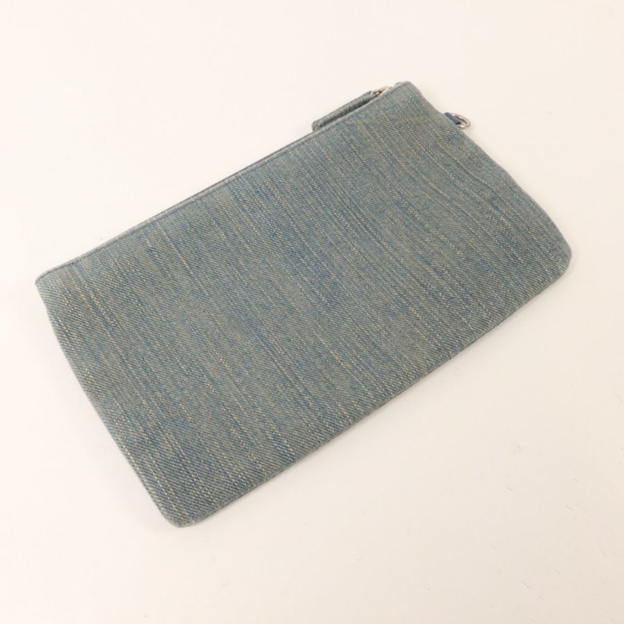 CHANEL 牛仔布Deauville Tote鏈帶手挽肩背兩用袋-18