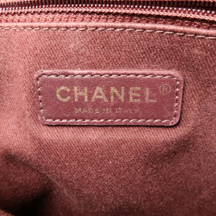 CHANEL 牛皮皮革Trapezio Flap Bag鏈帶手挽肩背兩用袋-6