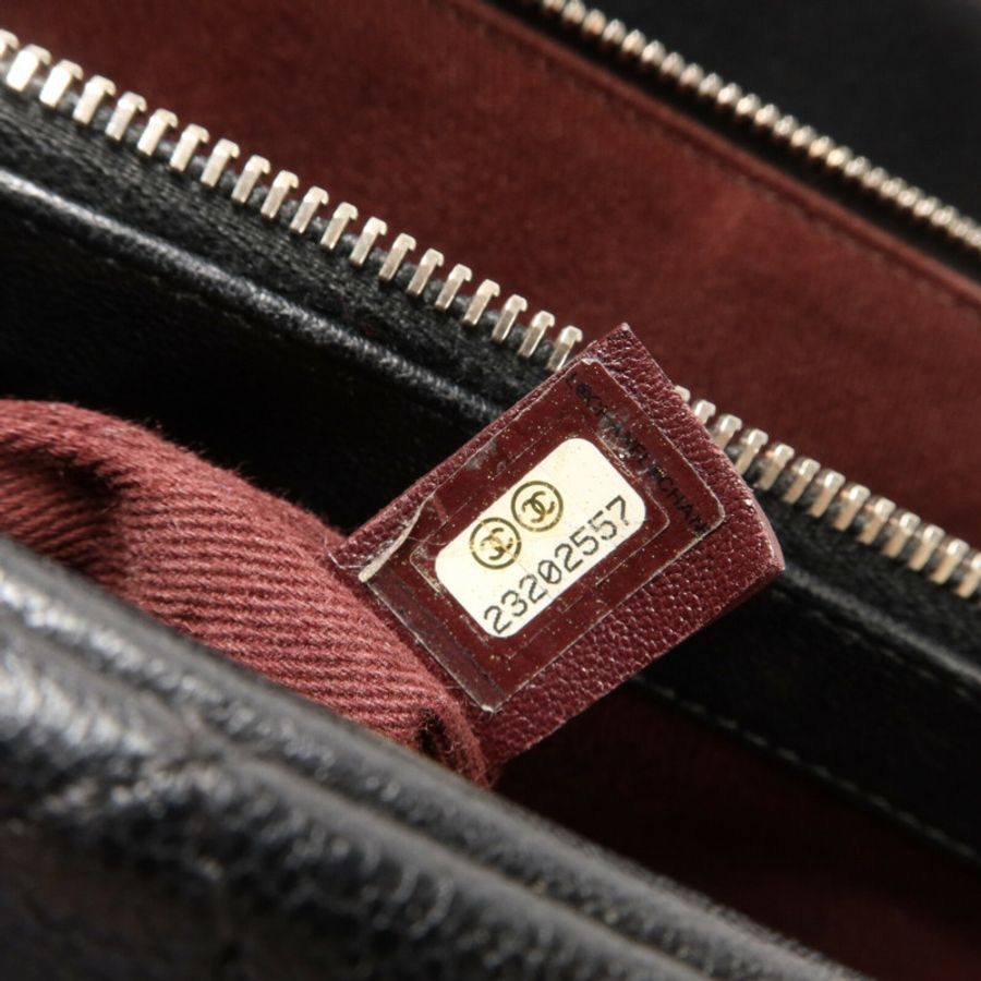 CHANEL 牛皮皮革Trapezio Flap Bag鏈帶手挽肩背兩用袋-7