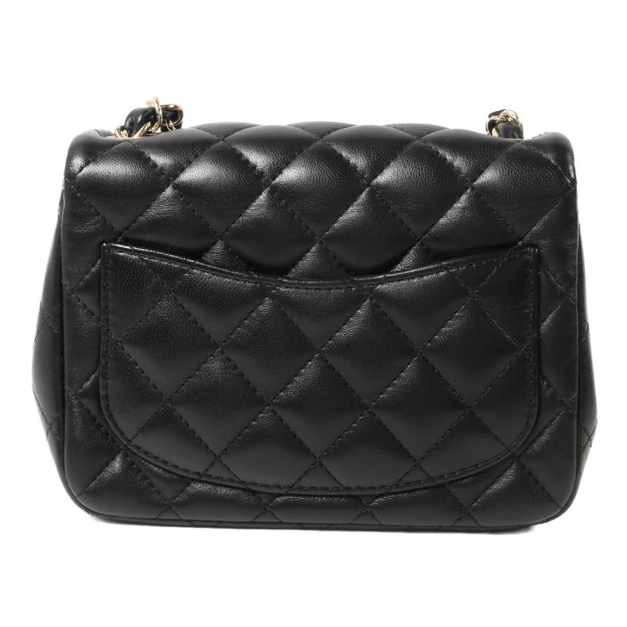 CHANEL 羊皮皮革Mini Classic 17鏈帶肩背袋-1