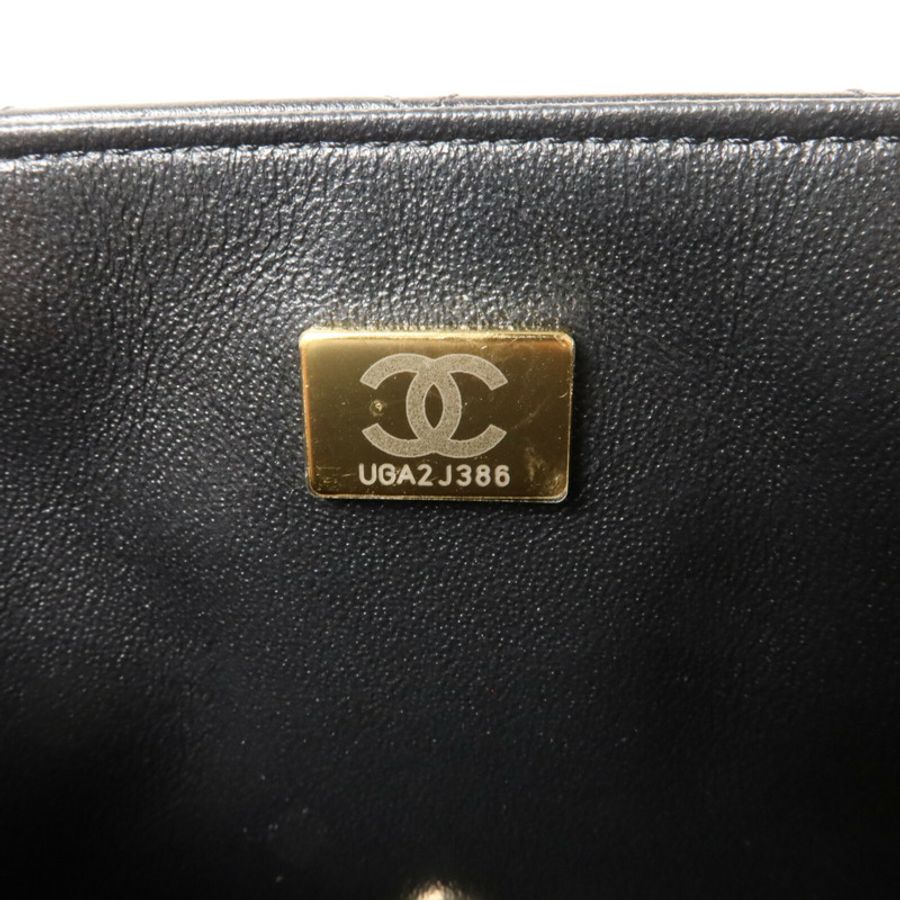 CHANEL 羊皮皮革Mini Classic 17鏈帶肩背袋-6