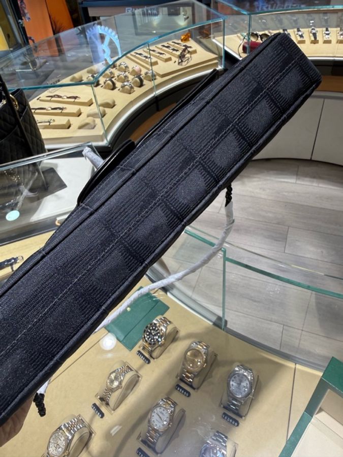 Chanel香奈兒冰格鏈條包 中古包 黑色布面CF款-8
