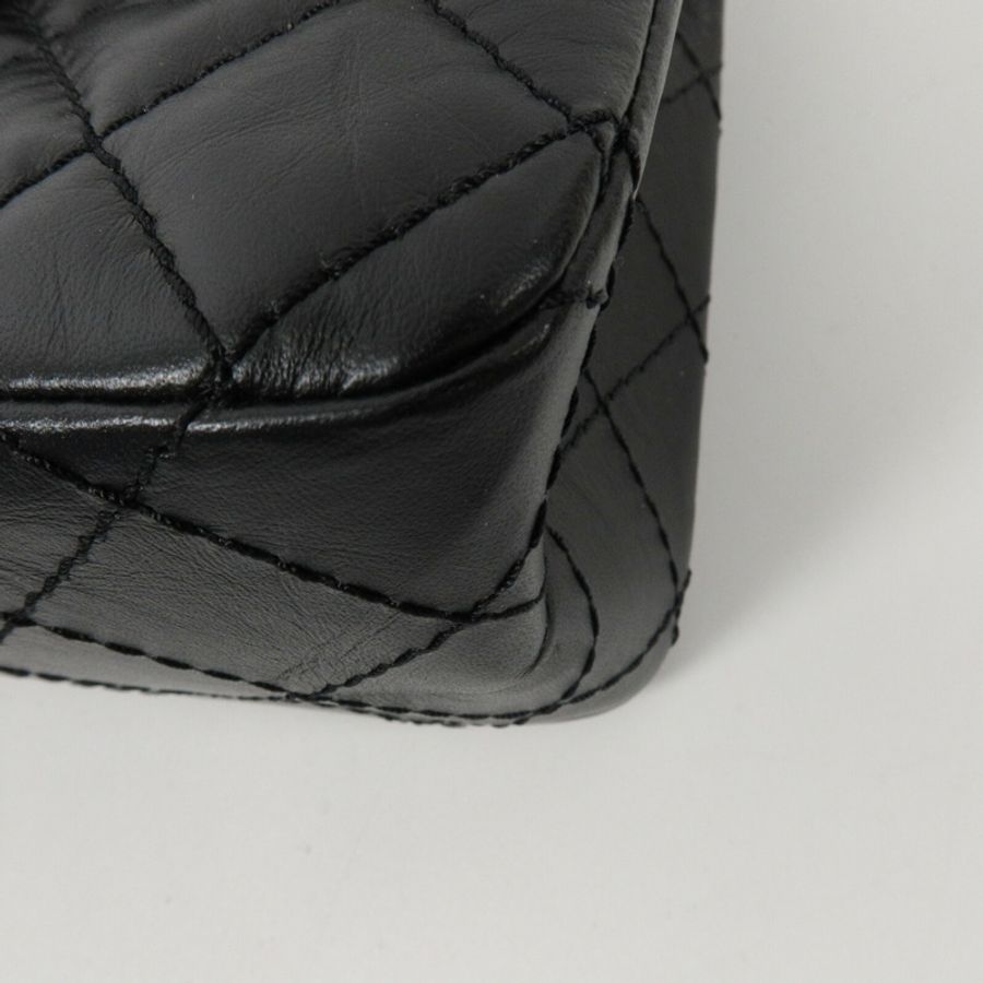 CHANEL 牛皮皮革Mini 2.55鏈帶肩背袋-10