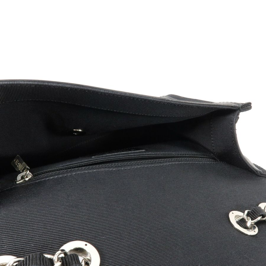 CHANEL 牛皮皮革Crumpled Flap Bag鏈帶肩背袋-4