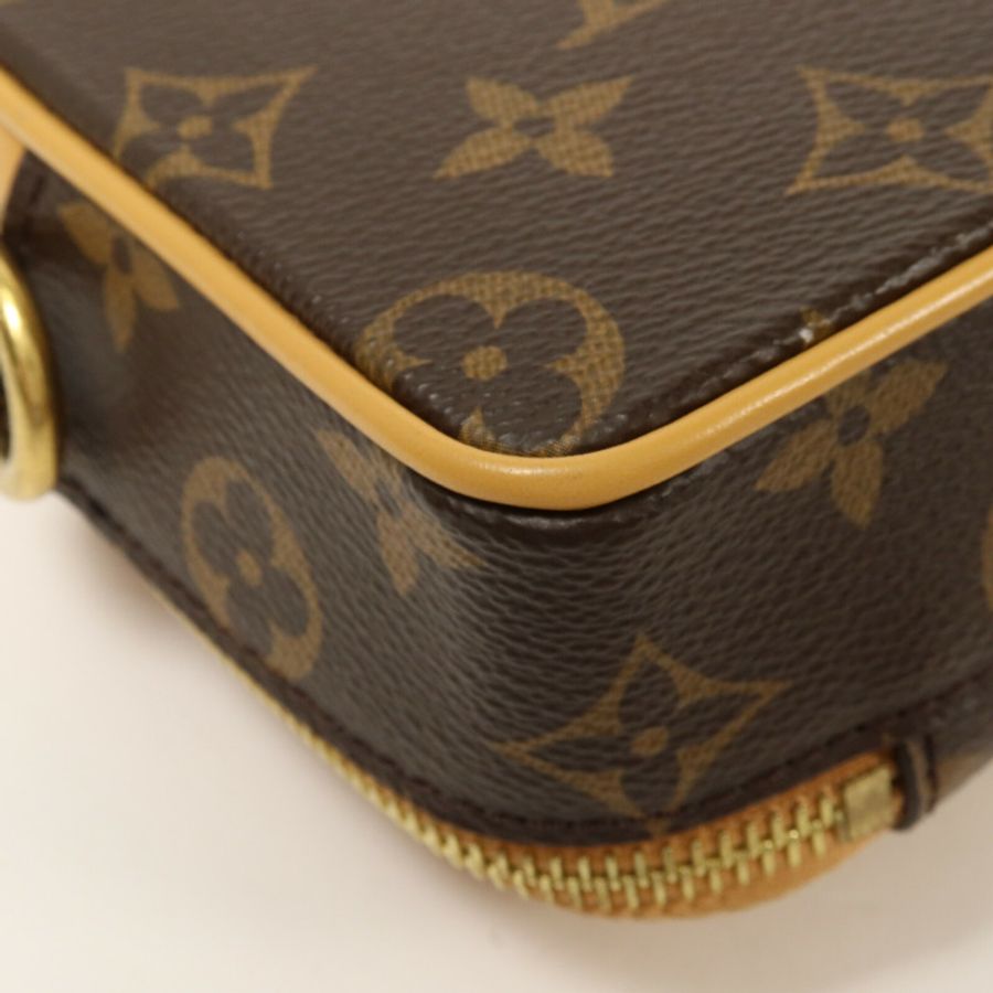 LOUIS VUITTON Monogram/牛皮皮革Baladeur Wearable Wallet肩背袋-10
