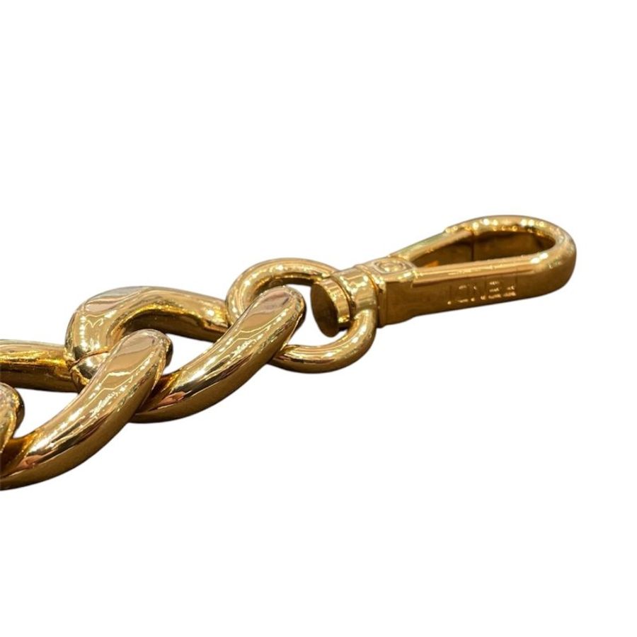 FENDI 芬迪 STRAP YOU 金色金屬鏈條肩帶 合金 金色-5