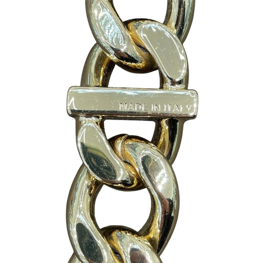 FENDI 芬迪 STRAP YOU 金色金屬鏈條肩帶 合金 金色-6