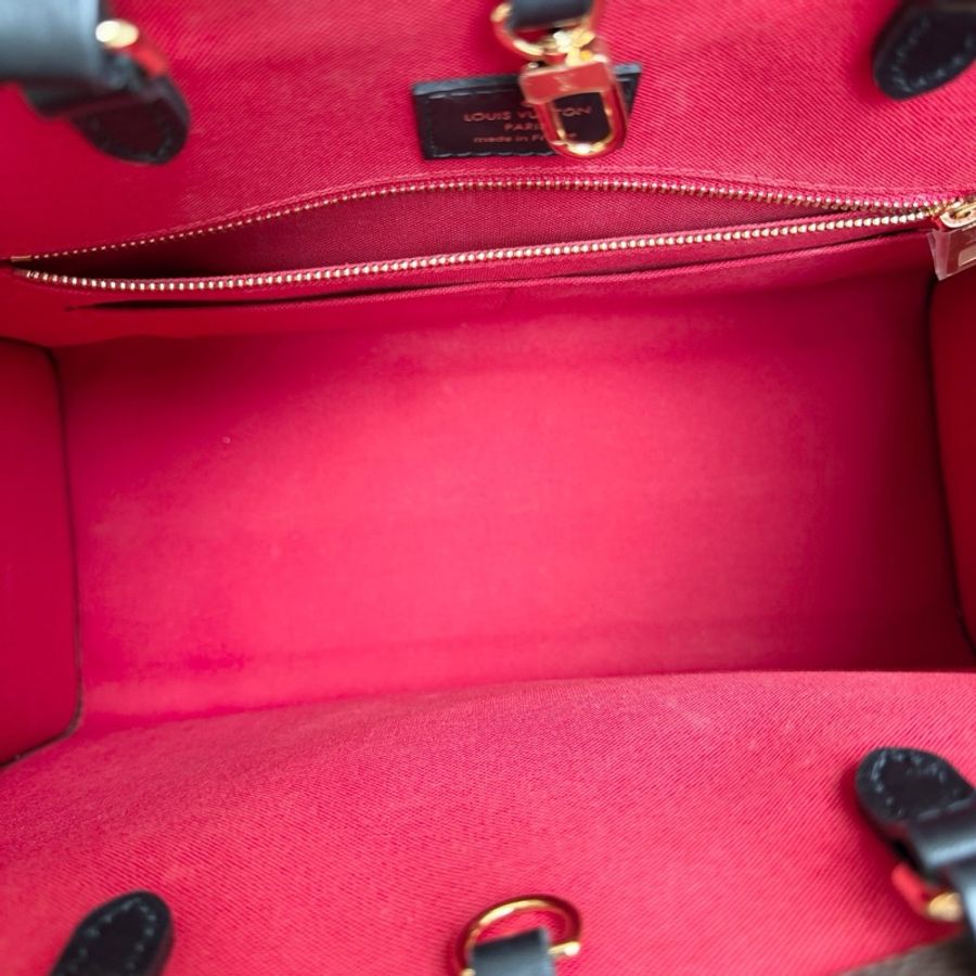 LV 路易威登 onthego中號托特手提單肩包芯片款-5