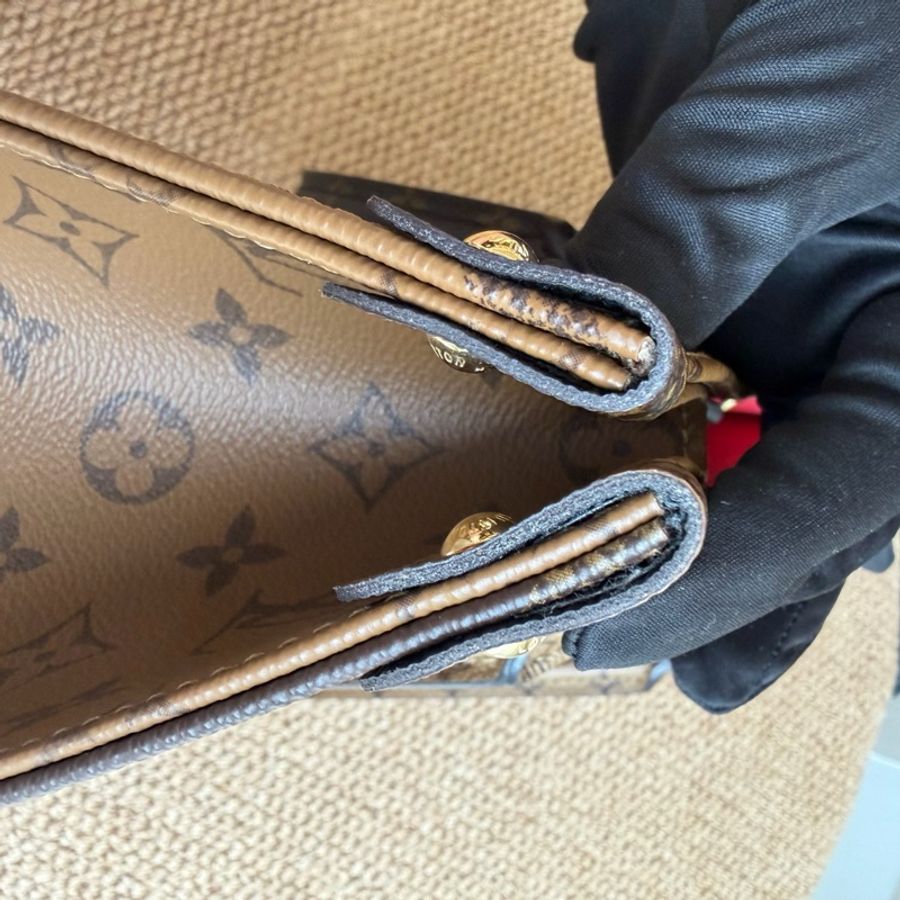 LV 路易威登 onthego中號托特手提單肩包芯片款-15