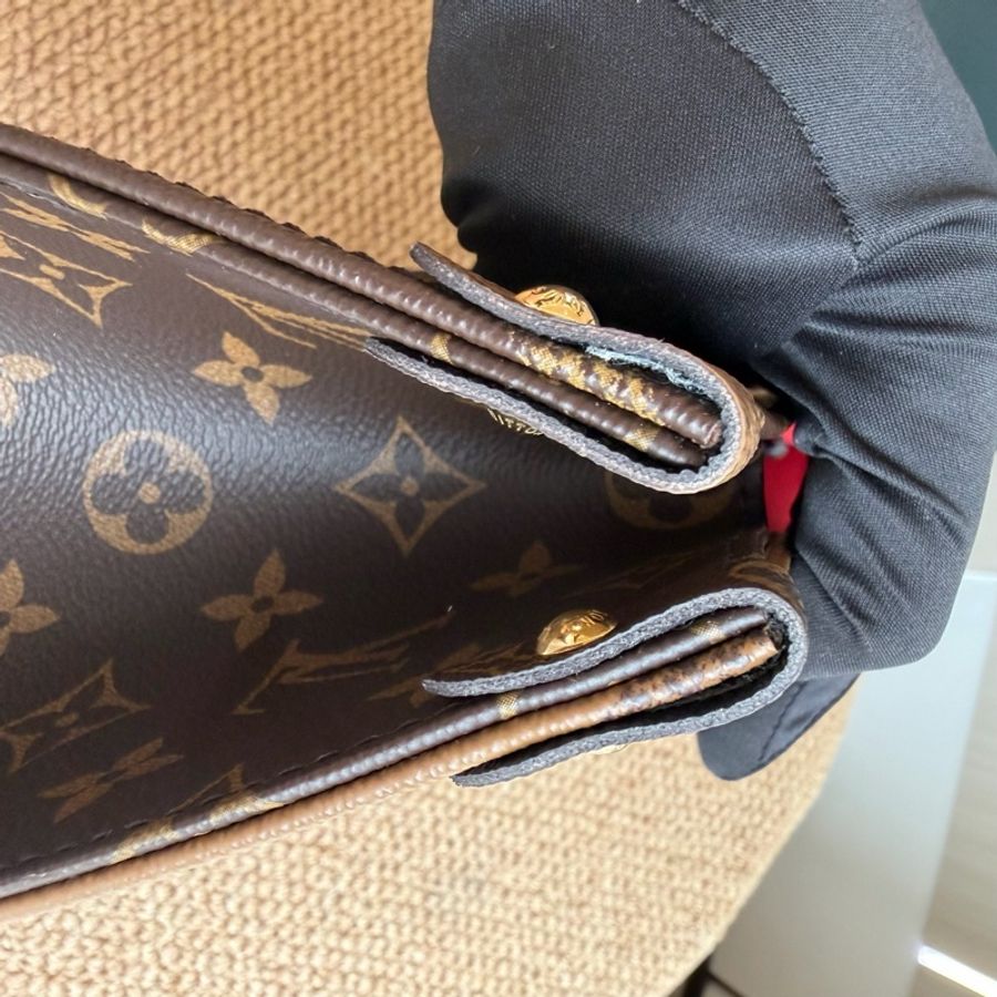 LV 路易威登 onthego中號托特手提單肩包芯片款-16