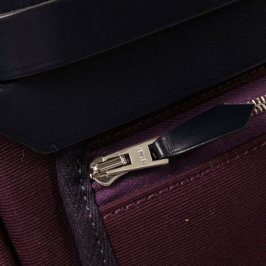 HERMES 帆布Herbag PM手挽肩背兩用袋Cassis-9