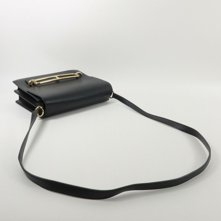 HERMES Allegretto皮革Roulis 23肩背袋Noir-8