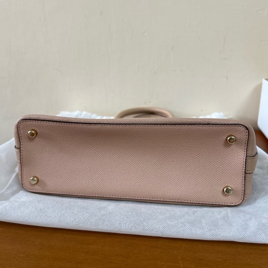 Coach salmon colour shoulder bag-4