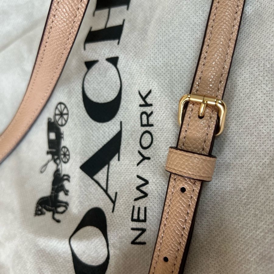 Coach salmon colour shoulder bag-11