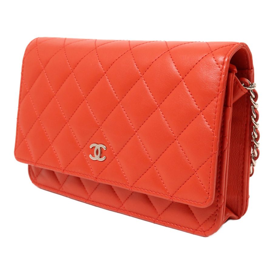 CHANEL 羊皮皮革Wallet On Chain鏈帶肩背袋-2