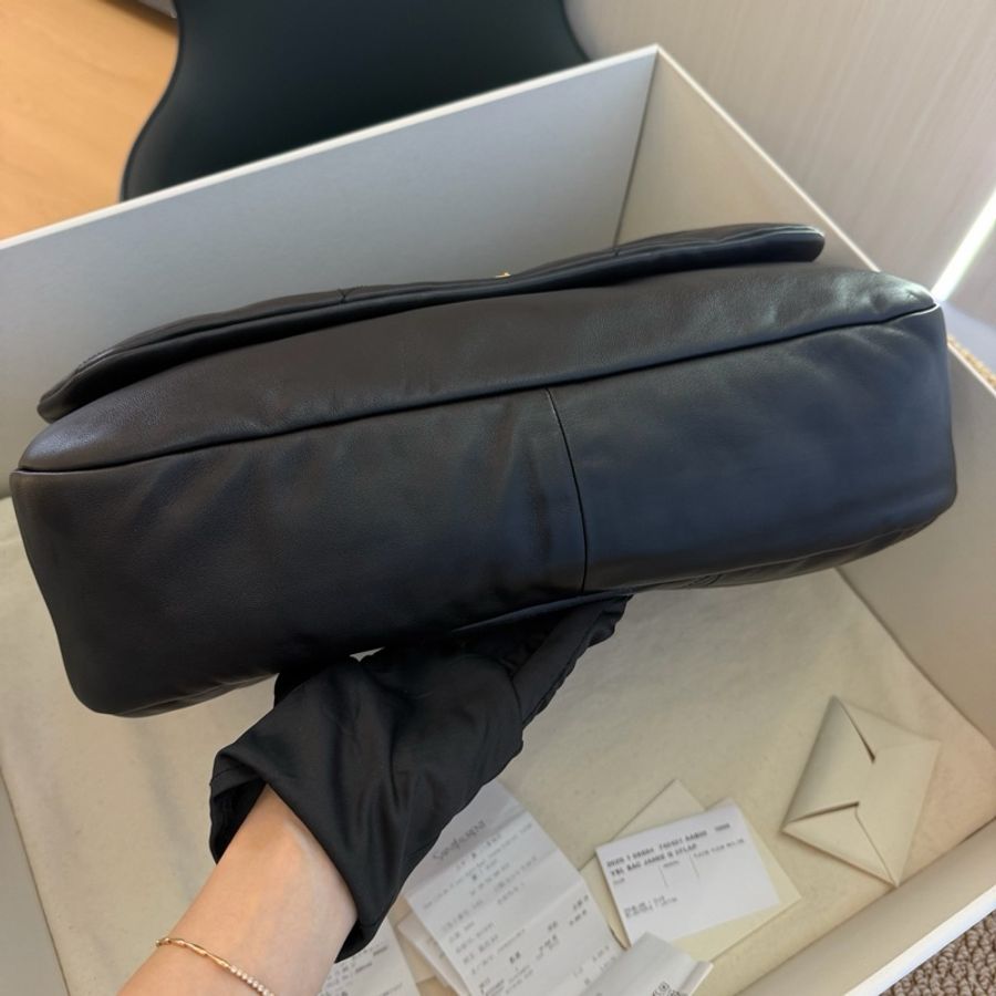 YSL 聖羅蘭 Jamie黑金鍊條包大號-4