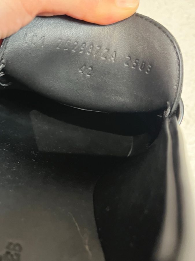 Hermes 愛馬仕黑色經典牛皮男士樂福鞋 皮鞋 42碼-6