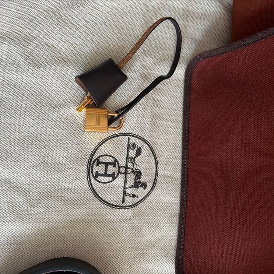 95%新 愛馬仕Hermes Herbag 31 bag棕色-11