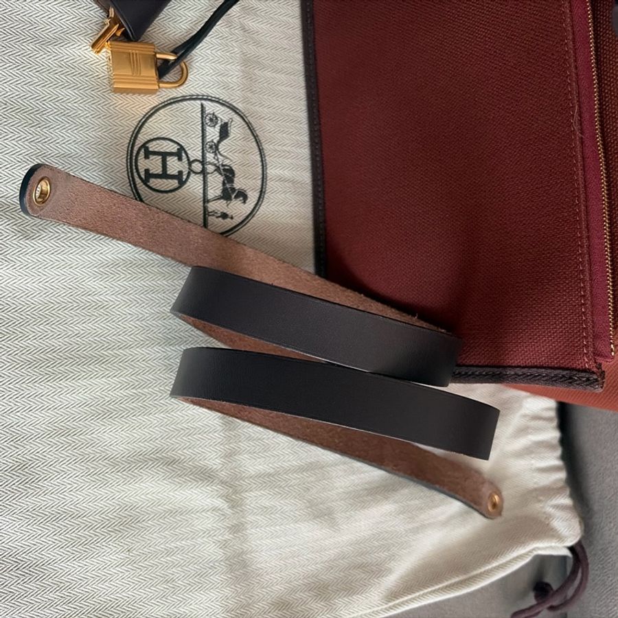 95%新 愛馬仕Hermes Herbag 31 bag棕色-12