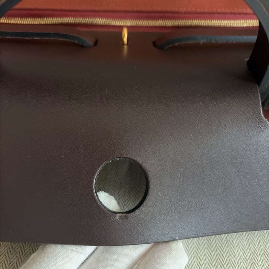 95%新 愛馬仕Hermes Herbag 31 bag棕色-15