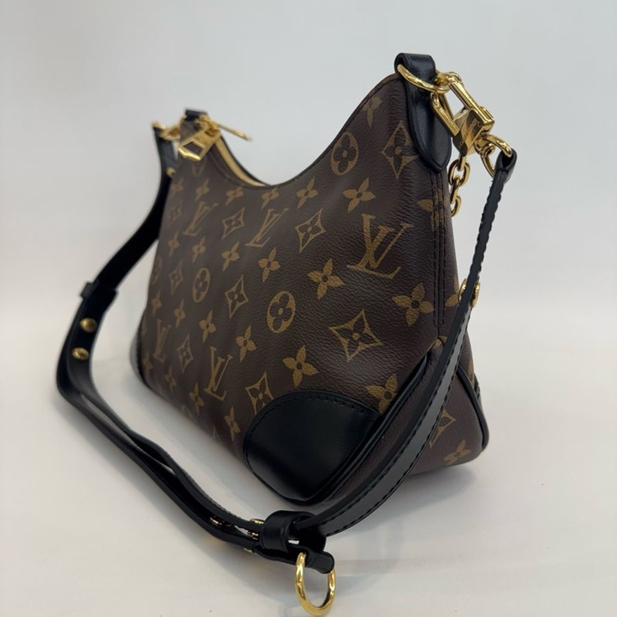 Louis Vuitton 路易威登黑牛角單肩斜挎包純芯片-2