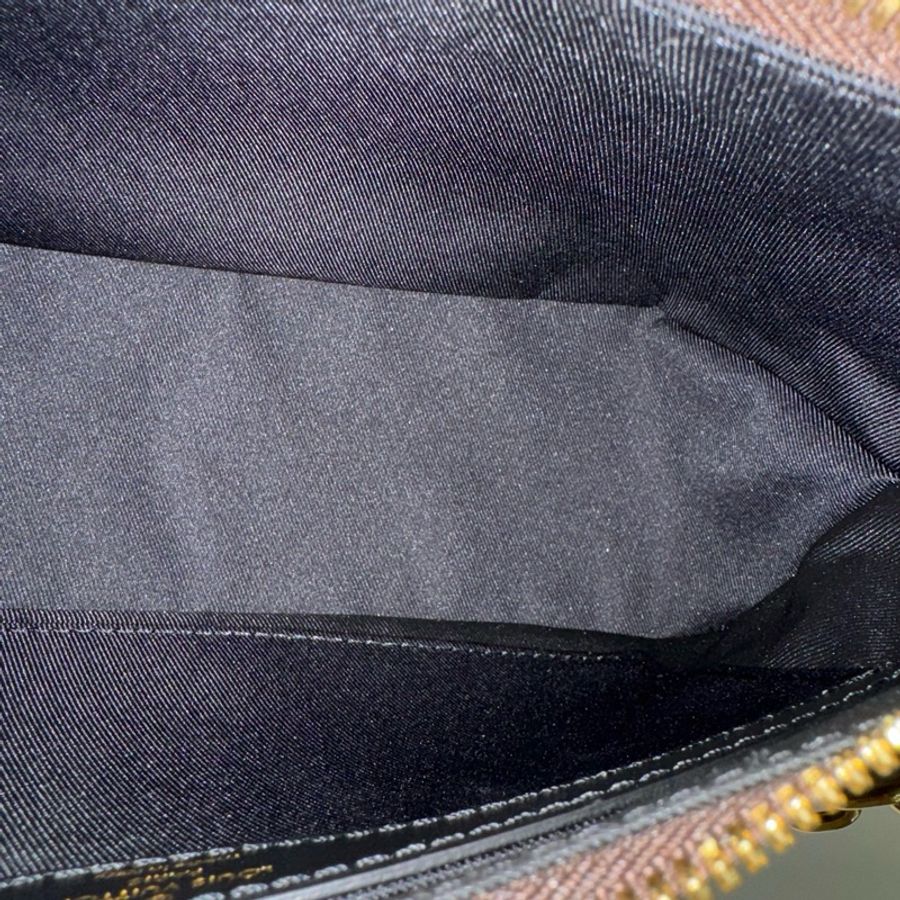 Louis Vuitton 路易威登黑牛角單肩斜挎包純芯片-11