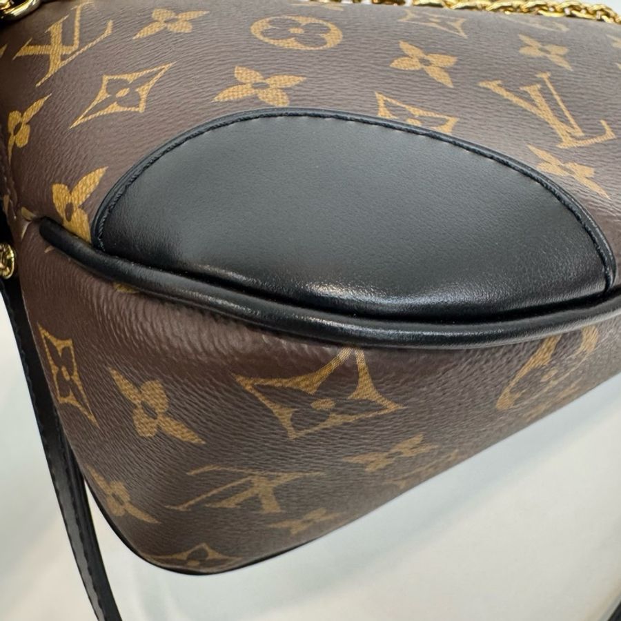 Louis Vuitton 路易威登黑牛角單肩斜挎包純芯片-13