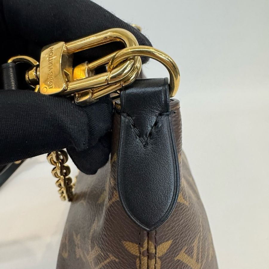 Louis Vuitton 路易威登黑牛角單肩斜挎包純芯片-16
