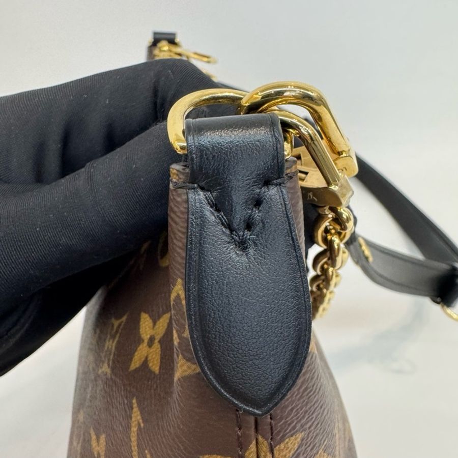 Louis Vuitton 路易威登黑牛角單肩斜挎包純芯片-17