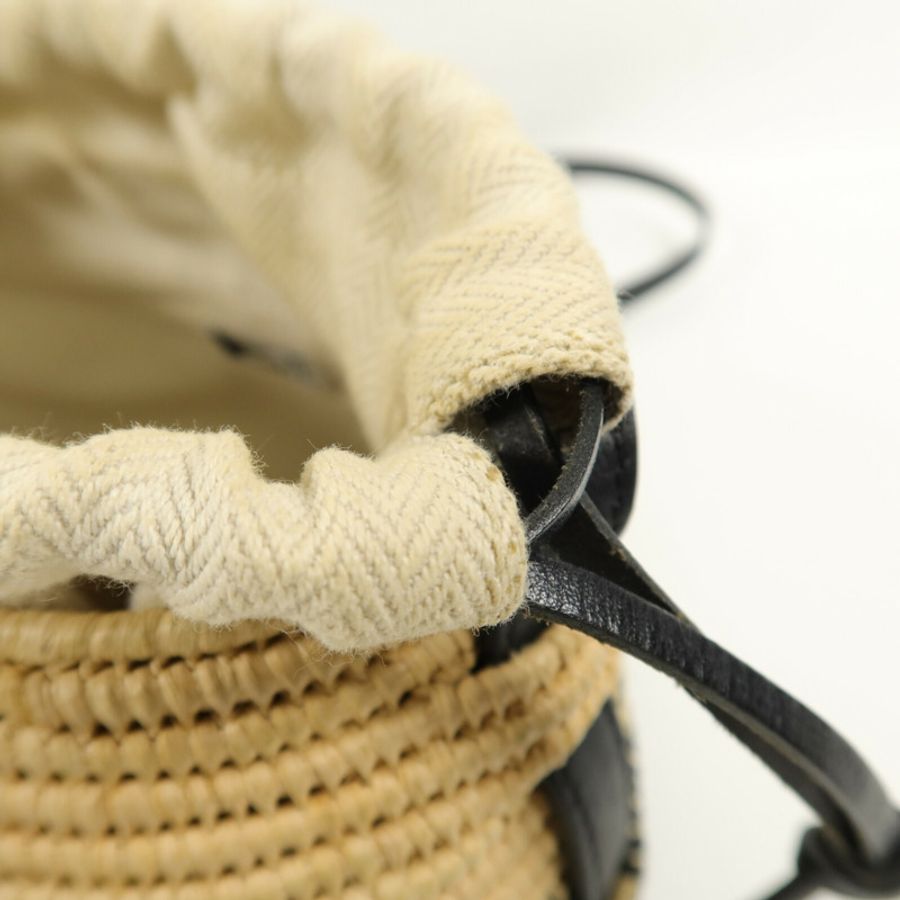 LOEWE Raffia Beehive Basket肩背袋-6