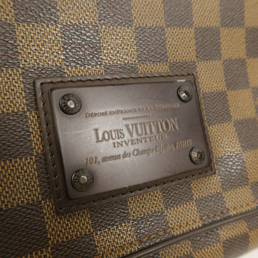 LOUIS VUITTON Damier Ebene Brooklyn MM肩背袋-5