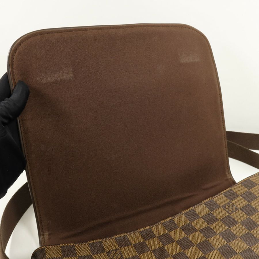 LOUIS VUITTON Damier Ebene Brooklyn MM肩背袋-6