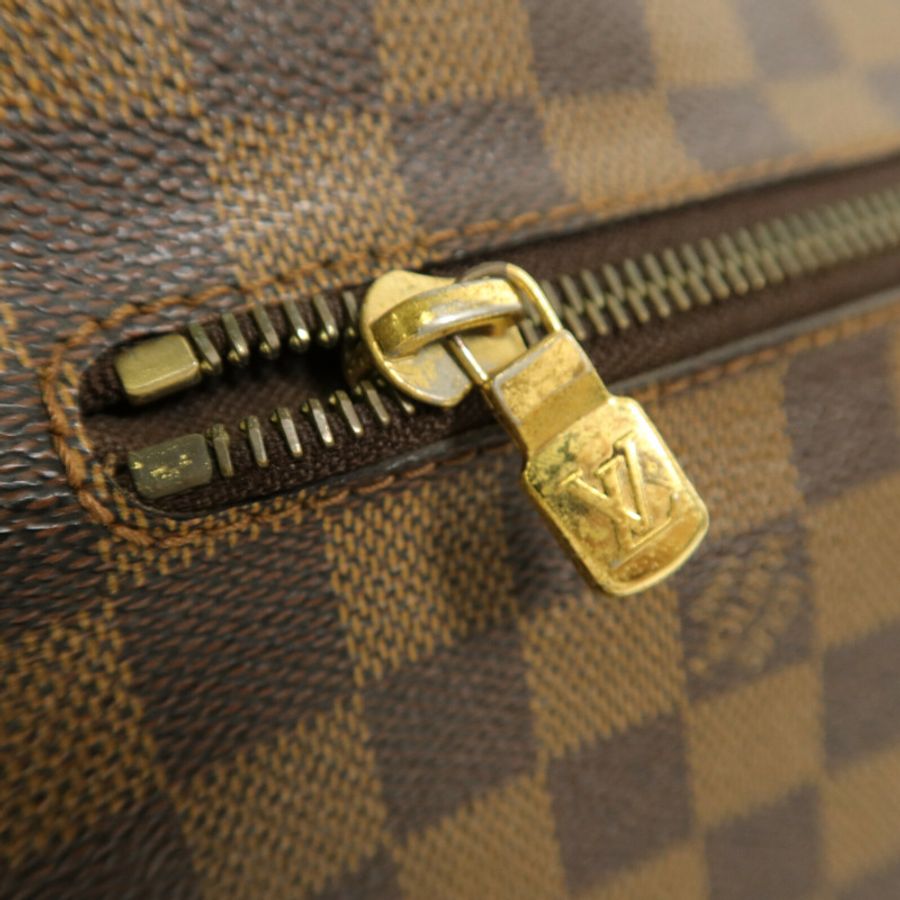 LOUIS VUITTON Damier Ebene Brooklyn MM肩背袋-10