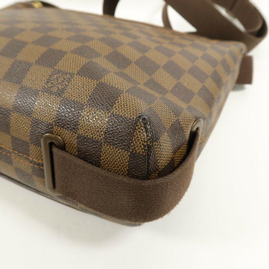 LOUIS VUITTON Damier Ebene Brooklyn MM肩背袋-14